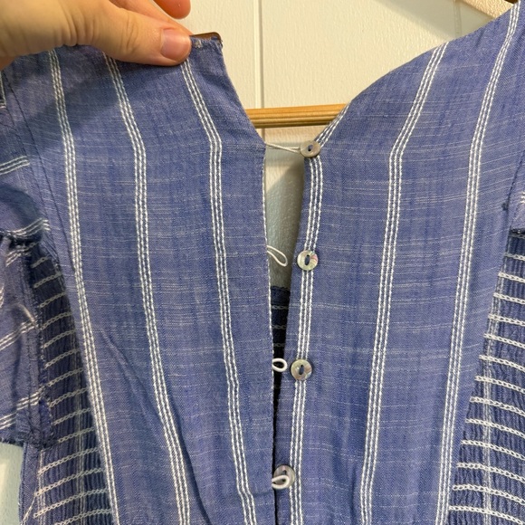 Free People Woman’s Medium Maxi Dress Boho, Chambray Cottagecore, Coastal - Picture 7 of 14